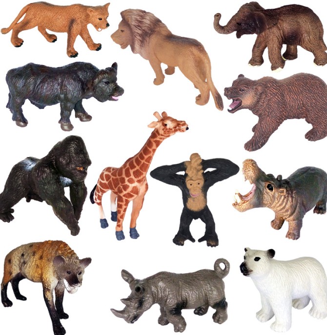 قیمت و خرید فیگور طرح حیوانات جنگل مدل ANIMAL WORLD مجموعه 12عددی