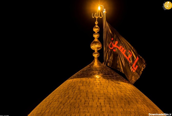 فرارو | (تصاویر) تعویض پرچم گنبد حرم امام حسین و حضرت عباس