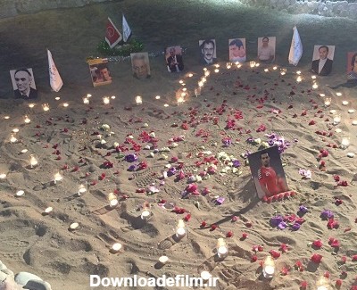 قلبی شمعی با یاد درگذشتگان پرسپولیس/عكس