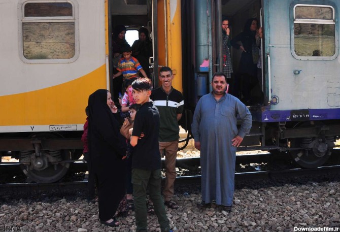 خروج قطار مسافری اهواز - مشهد از خط (عکس)
