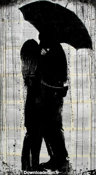عکس های عاشقانه زیر باران + متن های زیبای بارانی