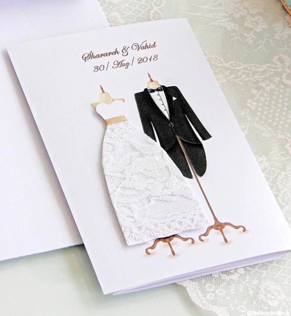 عکس و نام دو عروس در کارت عروسی مهمانان را شوکه کرد