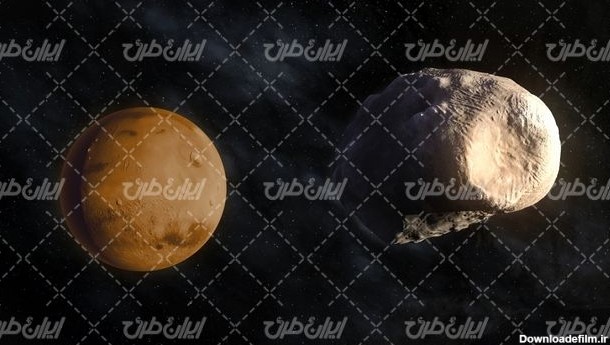 تصویر با کیفیت سیاره همراه با شهب سنگ و منظره فضایی - ایران طرح
