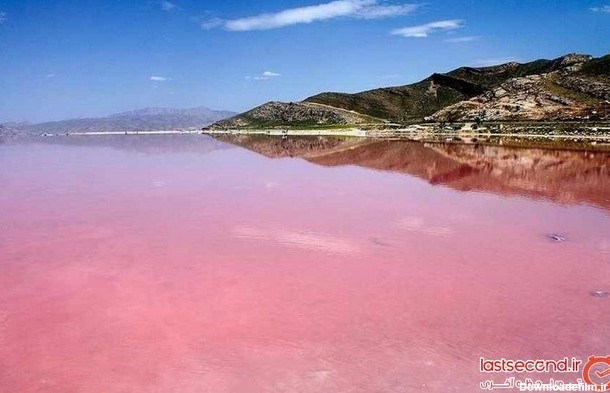 دریاچه نمک به رنگ خون در شیراز (+عکس)