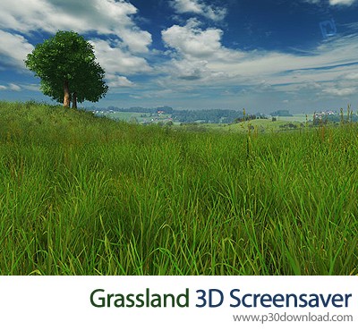 دانلود Grassland 3D Screensaver v1.0 Build 1 - اسکرین سیور چمن زار