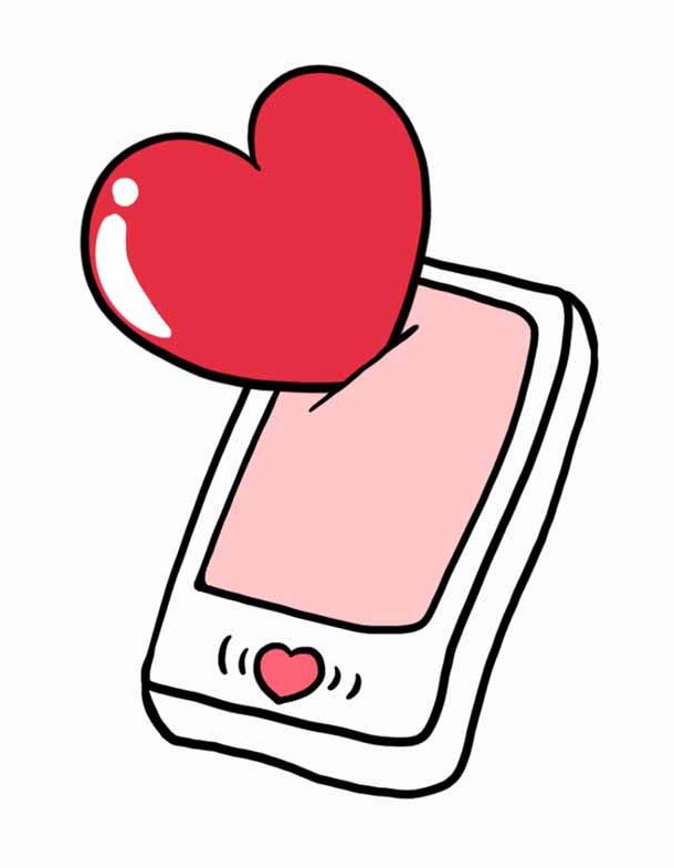 طرح کلیپ آرت قلب واقعی در موبایل
