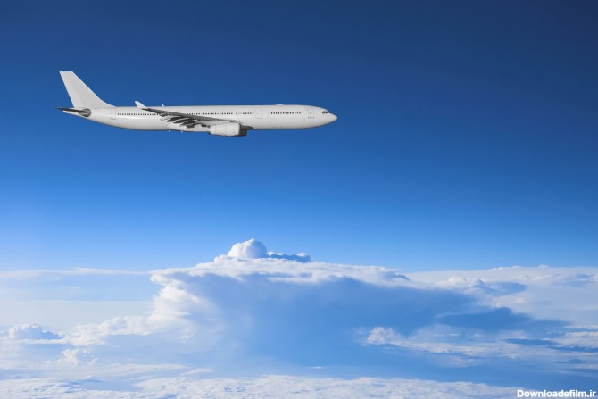 عکس هواپیما مسافربری در آسمان