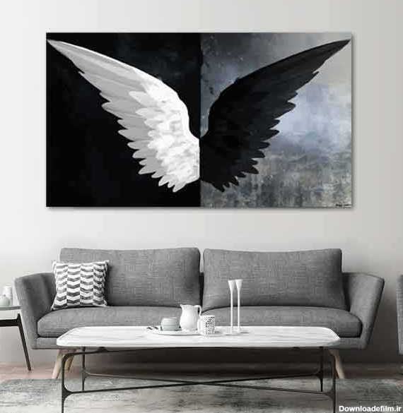 تابلو طرح بال فرشته - فروشگاه اینترنتی تابلو لوکس عکس بال فرشته |