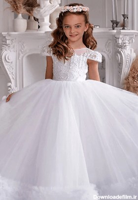 عکس 20 مدل لباس عروس بچه گانه پرنسسی 2022 دلربا