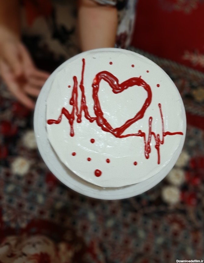 کیک خامه ای ضربان قلب | سرآشپز پاپیون