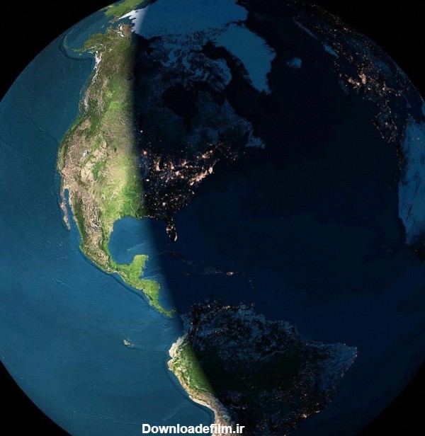 روز و شب کره زمین را یکجا ببینید+ عکس