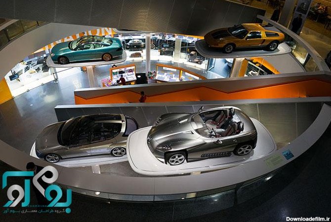 طراحی نمایشگاه اتومبیل مدرن و لاکچری با طرحی فریبنده و غول آسا