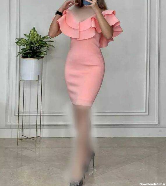 مدل لباس مجلسی کوتاه + مدل گیپور چین دار و پوشیده