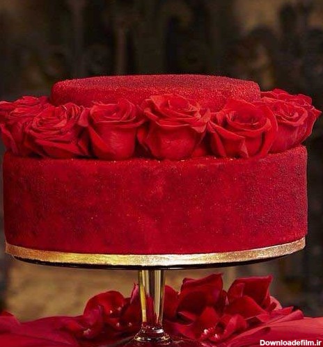 کیک گل شب یلدا برای عروس