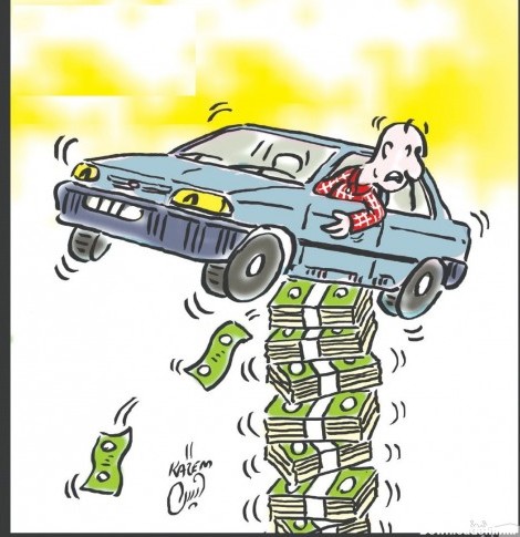 کاریکاتورهایی جالب و طنز در مورد گرانی خودرو در ایران