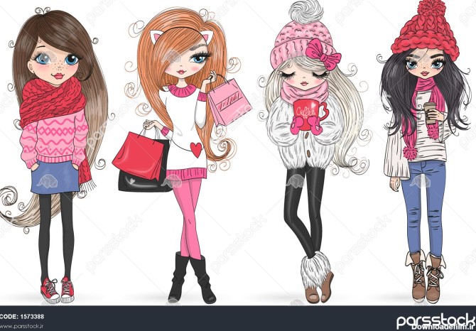 چهار دختر زیبای زمستانی 1573388