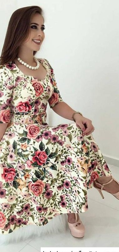 لباس مجلسی دخترانه گلدار