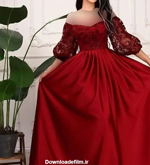 مدل لباس عروسکی مجلسی جدید + لباس عروسکی گیپور دار