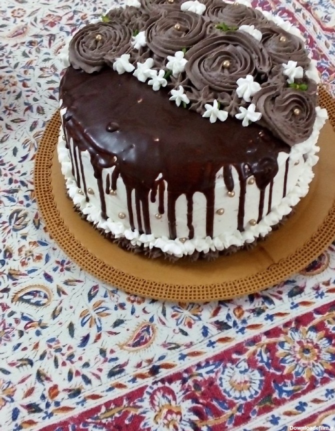 کیک تولد پدر شوهر | سرآشپز پاپیون