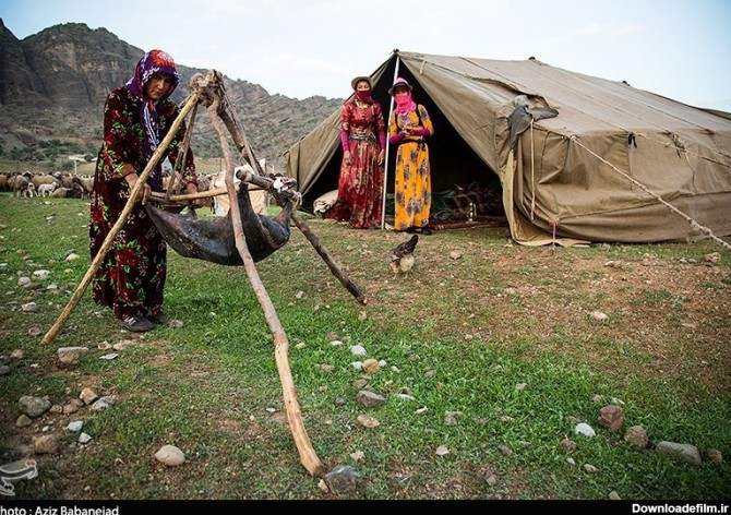 عکس سیاه چادر عشایری