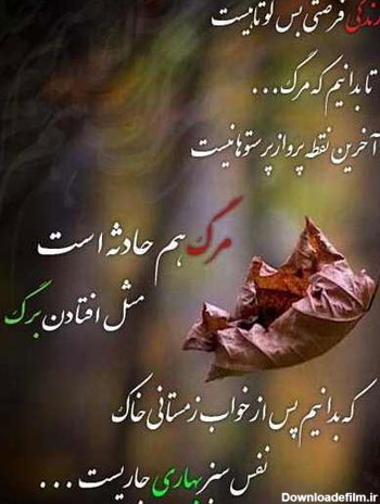 عکس عاشقانه پاییزی با متن