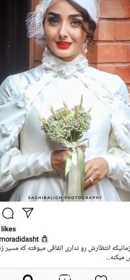 عکس عروس فاطمه گودرزی در لباس عروس | رویداد24