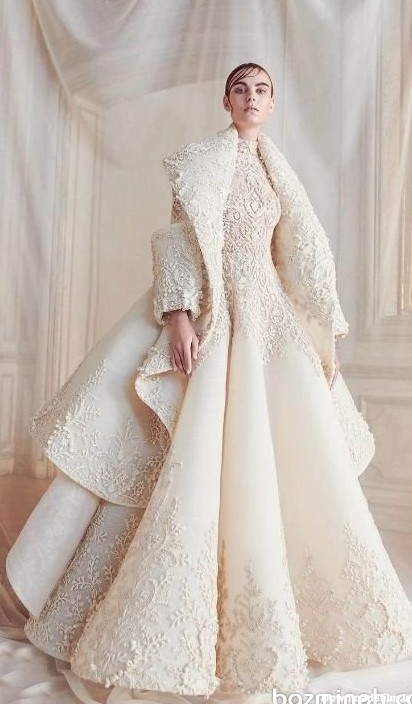 60 مدل‌ لباس عروس، کفش و اکسسوری زمستانی عروس | بزمینه