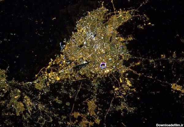 اینم تصویر شب تهران هوایی - عکس ویسگون