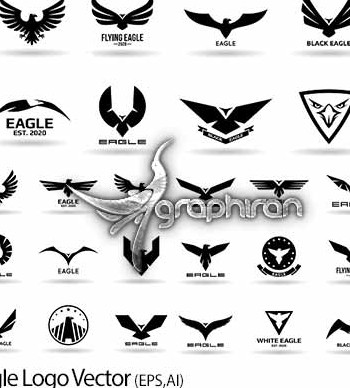 دانلود مجموعه لوگوهای عقاب به صورت وکتور Eagle Logo Vector