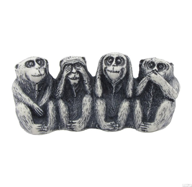 عکس چهار تا میمون