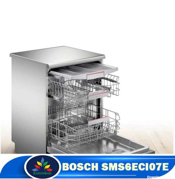 فضای داخلی ماشین ظرفشویی 14 نفره بوش 6ECI07E مدل SMS6ECI07E