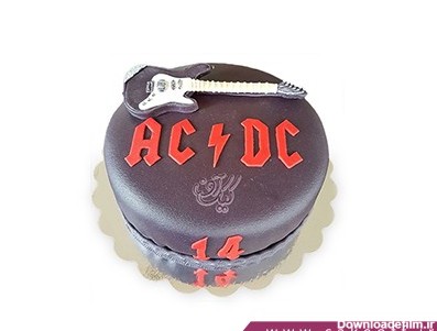 کیک تولد موسیقی - کیک گیتار ای سی - دی سی | کیک آف