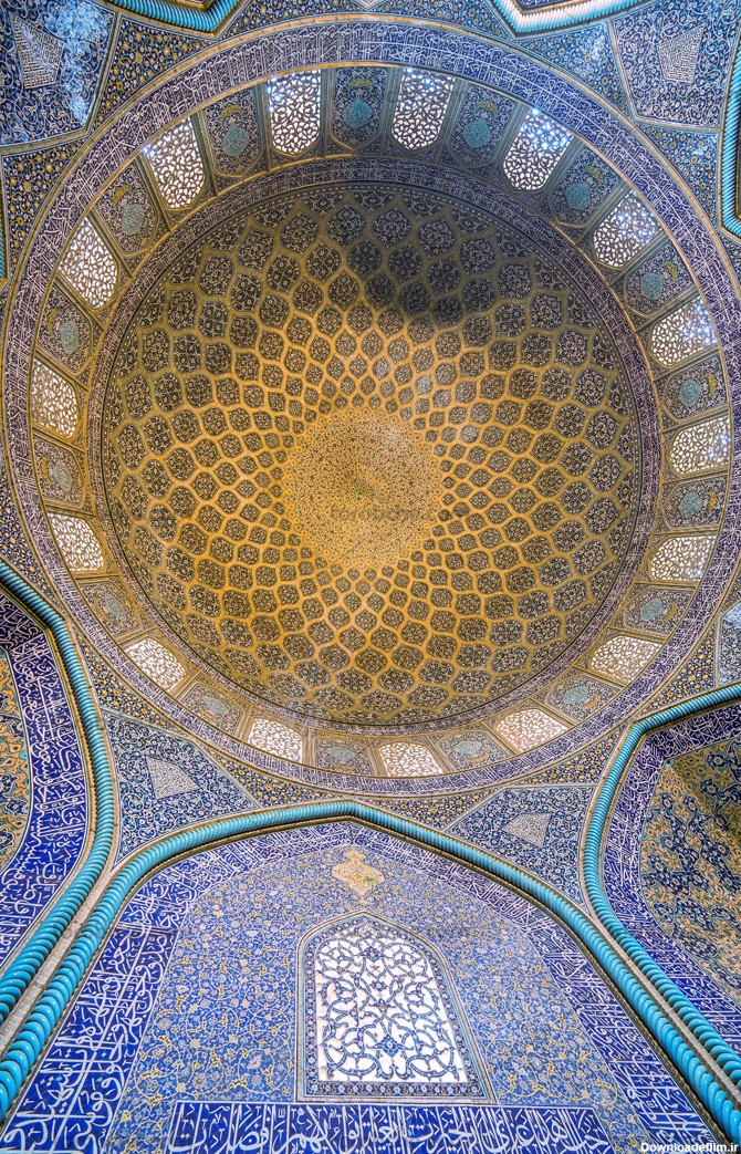 عکس با کیفیت مسجد شیخ لطف الله اصفهان - گرافیک با طعم تربچه