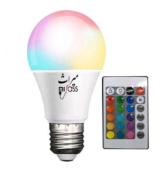 خرید و قیمت لامپ ال ای دی هوشمند ریموت کنترل دار RGB با رقص ...