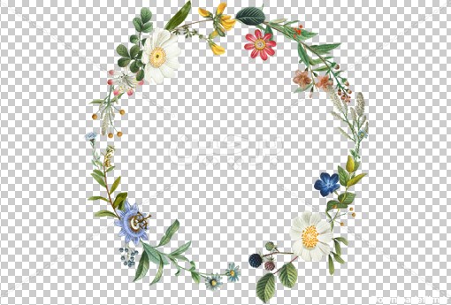 Borchin-ir-a Wreath designed by flowers دانلود طرح حلقه گل های زیبا۲