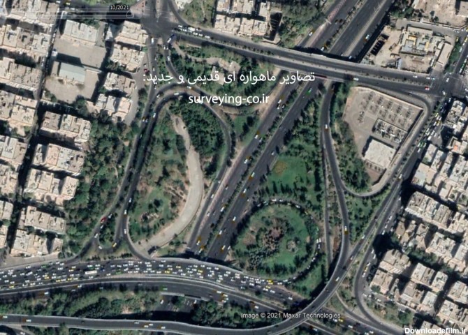 تصاویر ماهواره ای سالهای اخیر مناطق مختلف ایران - نقشه برداران جوان