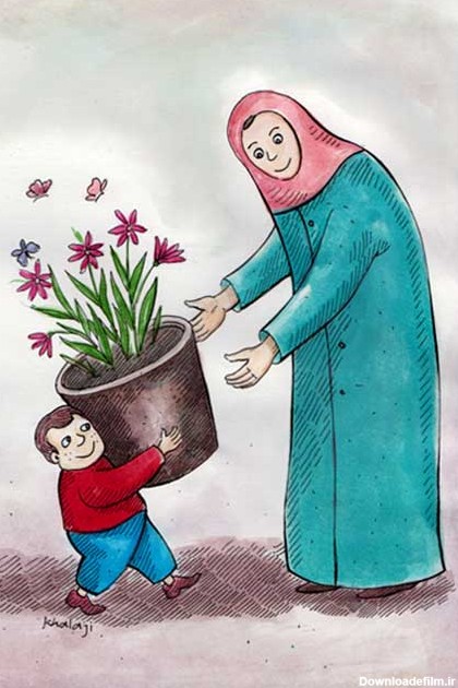 کاریکاتورهای روز مادر و زن 2 - مجله تصویر زندگی