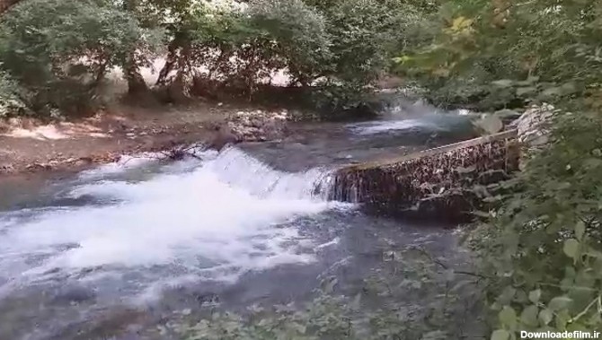 رودخانه زیبای سراب با طبیعت تابستانی در نهاوند + فیلم
