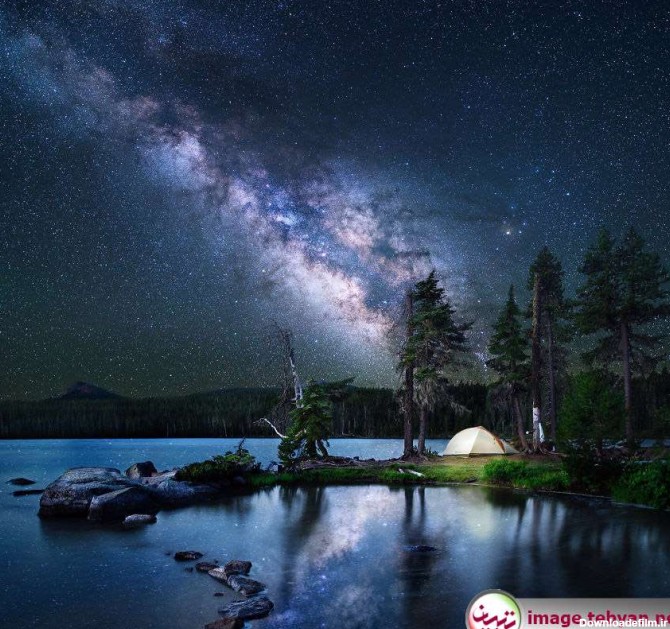 تصاویر شگفت انگیز از آسمان پر ستاره و زیبای شب