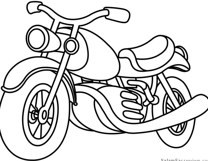 نقاشی موتور سیکلت برای رنگ آمیزی - پنجره ای به دنیای کودکان