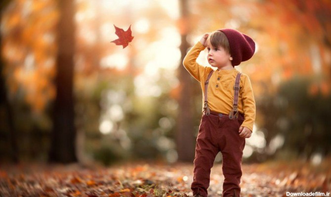 عکاسی پاییزی کودک ( ۱۶ عکس جذاب برای ایده عکاسی در پاییز)