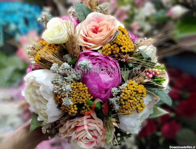 دسته گل عروس مصنوعی صدتومنی - گل مصنوعی برای عقد و عروسی - گل ...