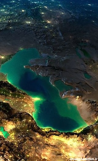 دریای خزر از دوربین ماهواره /عکس