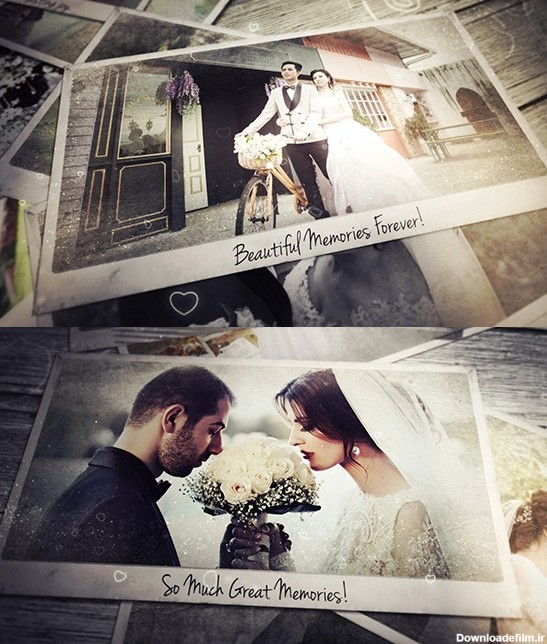پروژه آماده افتر افکت گالری عکس عروس و داماد-Wedding Photo Gallery