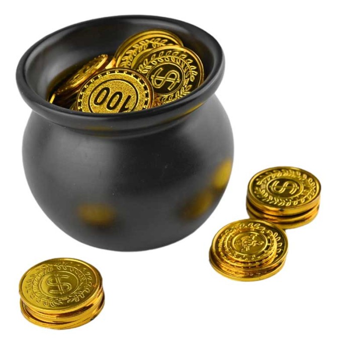 طرح سکه های طلا داخل کوزه | تیک طرح مرجع گرافیک ایران