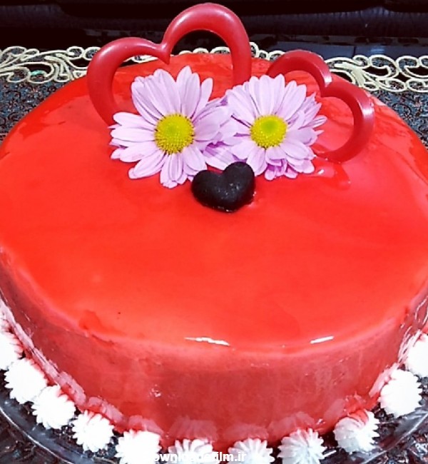 کیک تولد با روکش ژله بریلو | سرآشپز پاپیون