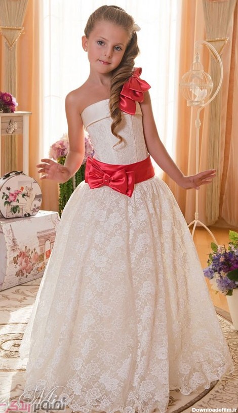 مدل لباس عروس بچه گانه , لباس مجلسی دخترانه