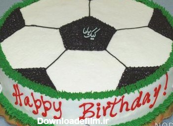عکس کیک تولد توپ فوتبال