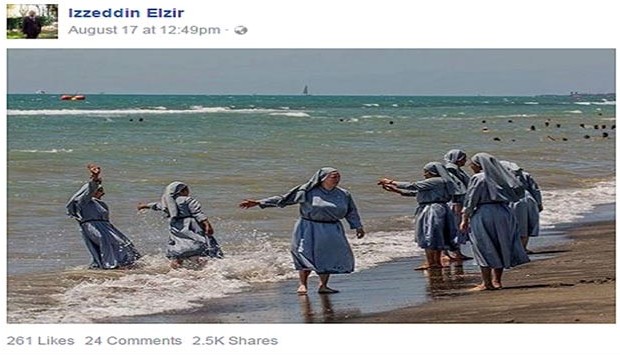 تصویر عجیب راهبه‌ها پس از ممنوعیت لباس شنای اسلامی - مشرق نیوز