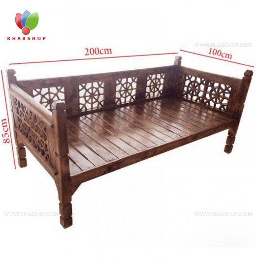 عکس تخت سنتی چوبی